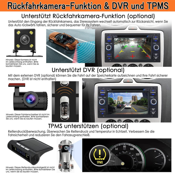 iFrego 7" HD Autoradio DVD Player GPS Navigation RDS SD Bluetooth Touchscreen mit sat NAV GPS Naviga