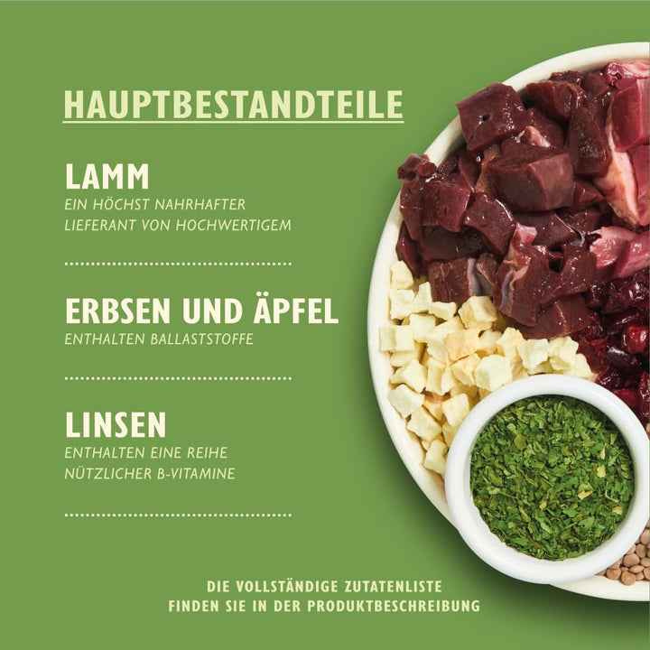 Lily‘s Kitchen Getreidefreies Vollwertiges Trocken Hundefutter für ausgewachsene Hunde (12kg) Lamm S