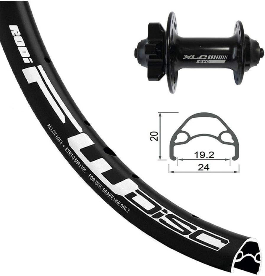 XLC Unisex – Erwachsene Felgen Set-2146805000 Set, schwarz, One Size