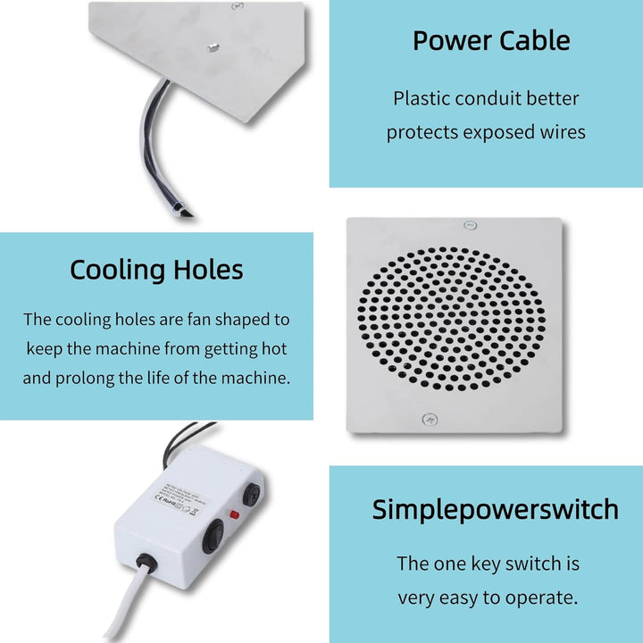 Nagelstaubsauger, Starker Sauger, 60 W, Nagelstaubsammler für den Salongebrauch Heimgebrauch, geräus