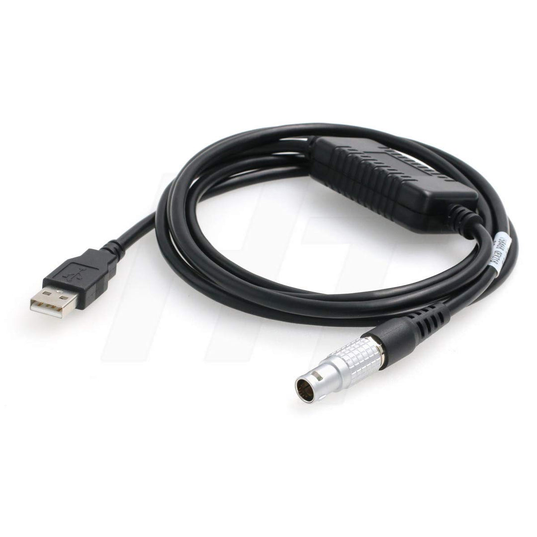 HangTon GEV218 USB-Datenkabel auf 8-polig für Leica Total Station TS30 TM30 GS15 CS10 auf PC Compute