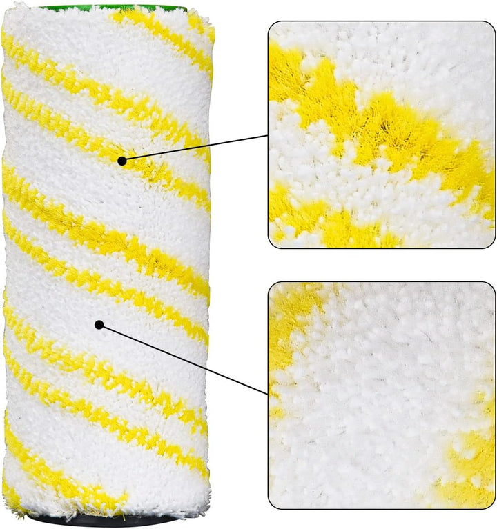 Jajadeal 4 Stück Ersatzrollen Walzen für Kärcher FC7 FC5 FC3, Ersatzteile Rollen für Karcher Bodenre