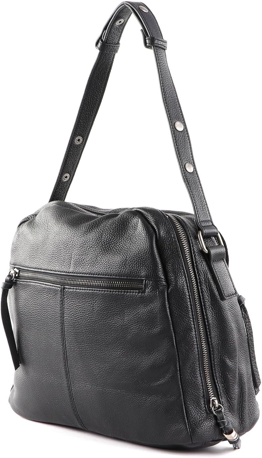 FREDsBRUDER Damen Schultertasche Alerassa schwarz/navy/weiss/hellrot One Size