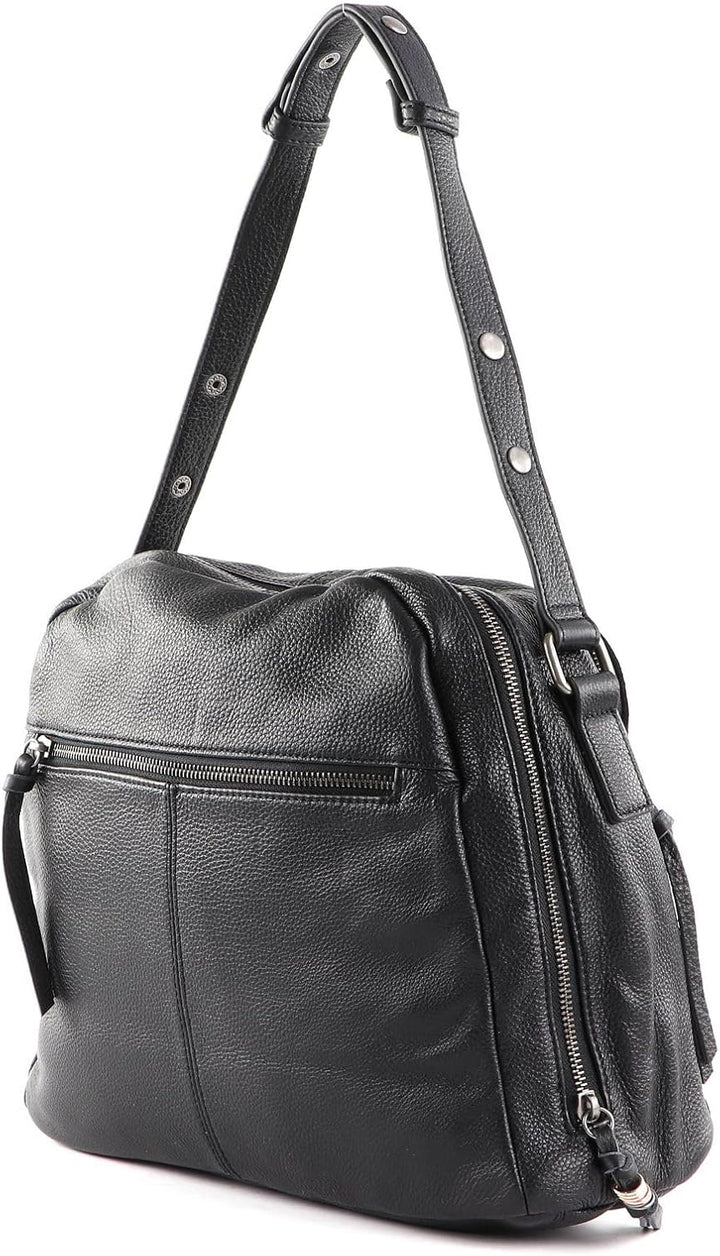 FREDsBRUDER Damen Schultertasche Alerassa schwarz/navy/weiss/hellrot One Size
