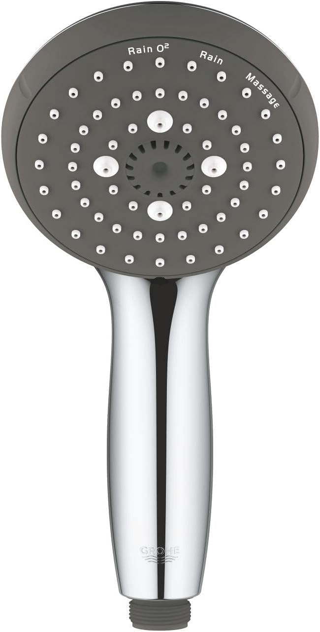 GROHE Vitalio Start 100 - Handbrause (wassersparend, 3 Strahlarten, universale Befestigung, robust),