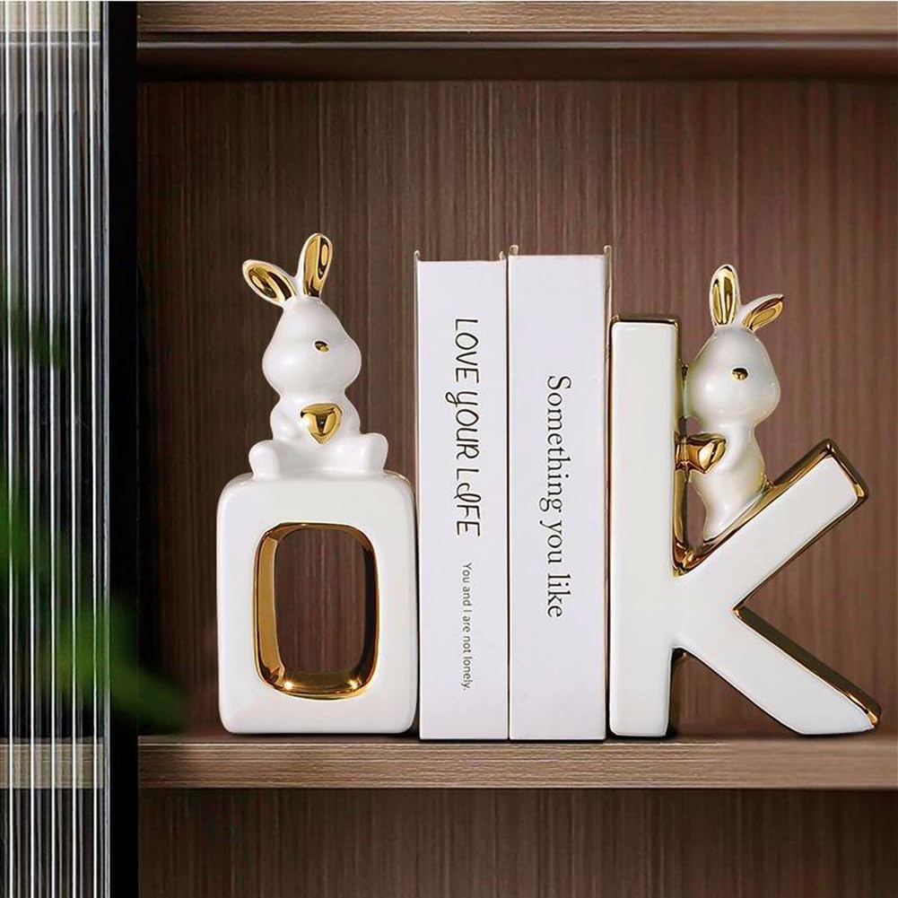Dekorative Buchstützen, Buchstützen aus Keramik, Moderne Dekoration, dekorative ästhetische, geeigne