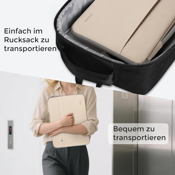 DOMISO 17 Zoll Wasserdicht Laptophülle Laptop Sleeve Case Notebook Hülle Tasche Schutzhülle für 17,3