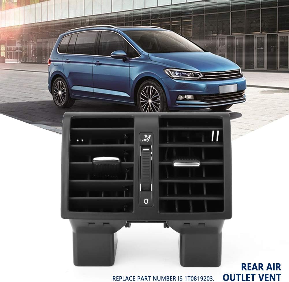 TKSE Luftauslass hinten, Luftauslass Luft A/C Mittelkonsole hinten fĂŒr Touran Caddy 04-15 1T0819203