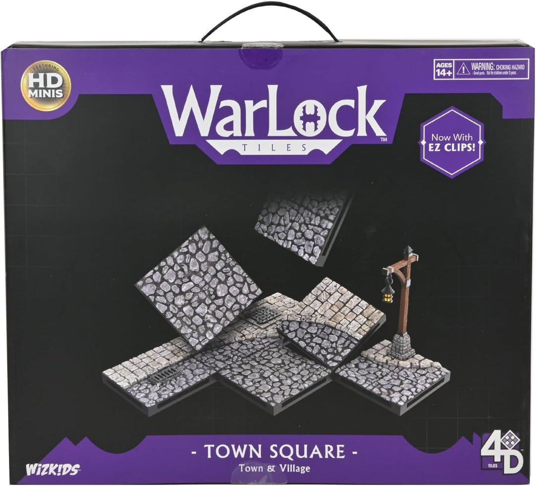WizKids LLC, Warlock Tiles: Town & Village-Town Square, Accessory, Ages 14+ Classic, Classic