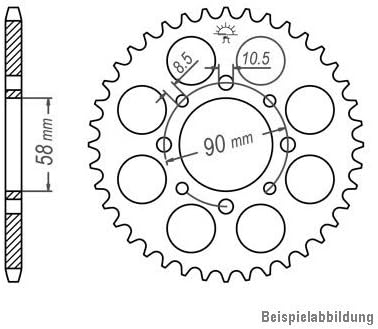 Kettensatz CA 125 Rebel, 1995-2000, JC24, JC36, DID X-Ring extra verstärkt gold (nicht für 80 km/h M