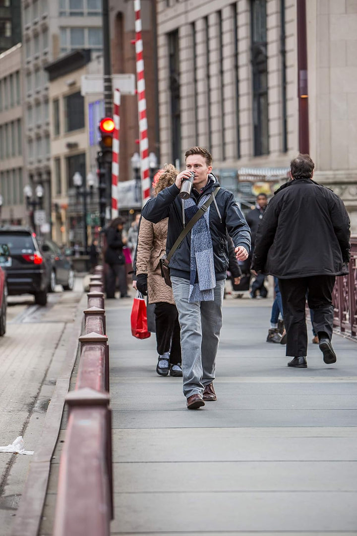 Contigo Snapseal Travel Mug Byron-Huron, Stainless Steel Thermal Vacuum Flask for hot and Cold Drink