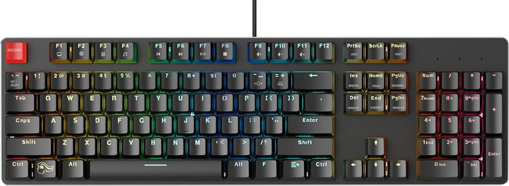 Glorious Gaming GMMK Full Size (100%) – Mechanisches Gaming-Keyboard, Gateron Brown Schalter (taktil