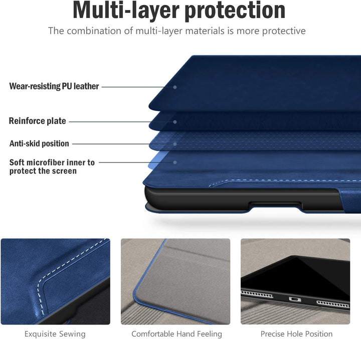 Antbox Hülle für iPad Air 5./4. Generation 2022/2020 iPad 10.9 Zoll mit Stifthalter Apple Pencil Hal