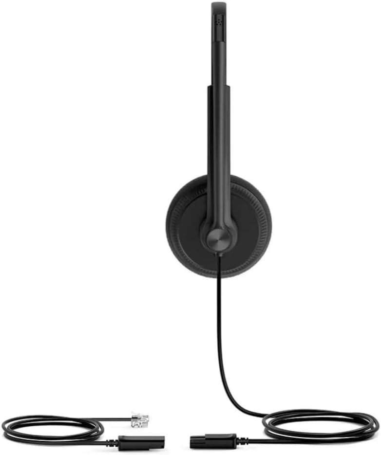 Yealink Headset YHS34 Lite Dual - Zwei Ohr Kopfhörer - mit RJ Anschlusskabel, YHS34 Lite Dual