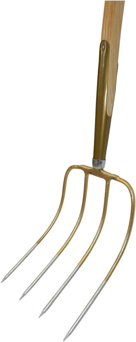 SHW-FIRE 59199 Dunggabel 4 Zinken mit Schienenzwinge und Stiel