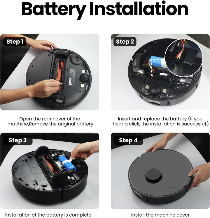 ANTIEE Vacuum Ersatz Akku für Neabot Q11 Robotic Vacuum Cleaner Spare Parts 14.4V 6800mAh with Tools