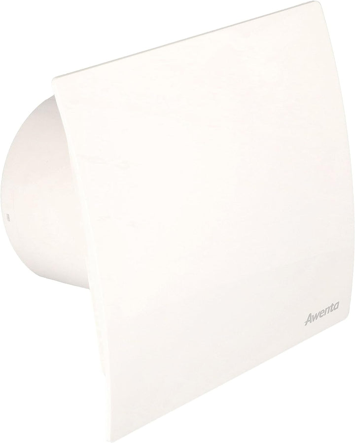 KOTARBAU® Wandlüfter Ø 100 mm Ventilator Gehäuse Silent + Abdeckung Satz Weiss Abzugssystem, Weiss
