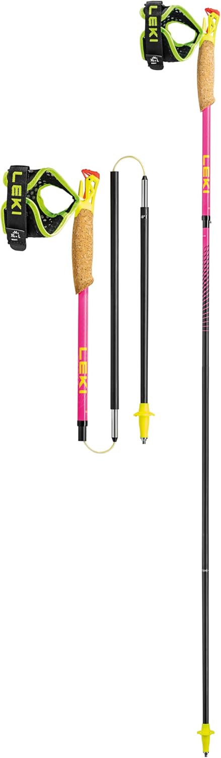 Leki Ultratrail FX.One Superlite Trailrunningstöcke neonpink-neonyellow-natural 115CM, neonpink-neon