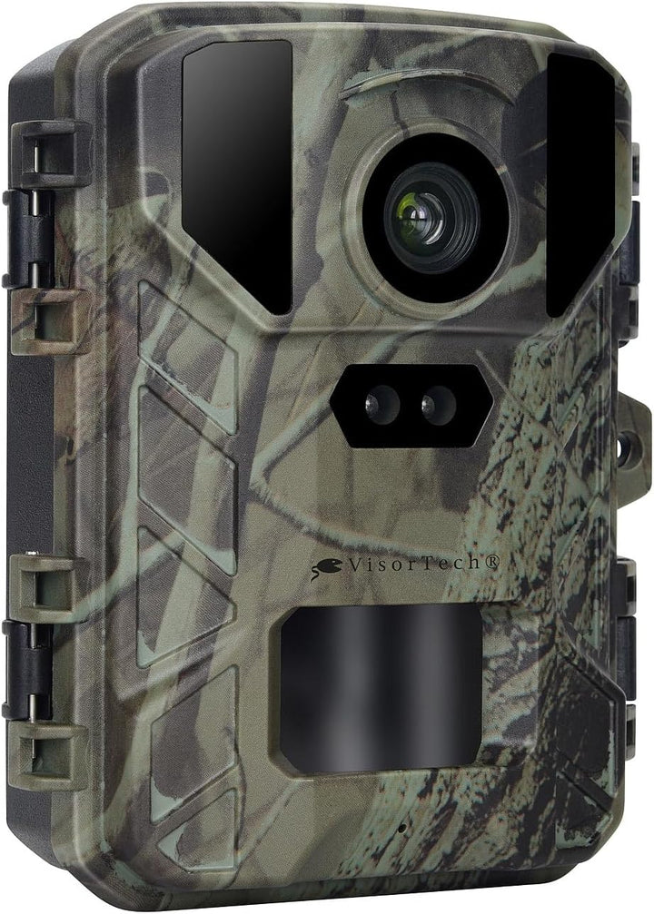 VisorTech Wildkameras: Wildkamera mit 50 MP, interpolierter 4K-Auflösung und No-Glow-IRs (Überwachun