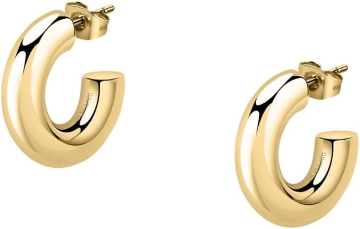 Morellato CREOLE Damen Ohrringe Creolen aus Stahl, PVD Gold - SAUP12