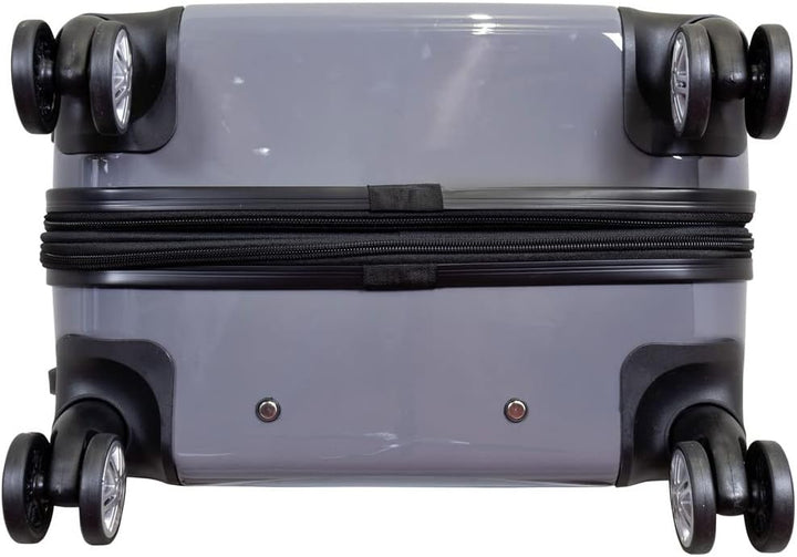 Trendyshop365 Reisekoffer Gross Hartschale mit Flugzeug Städtedesign Bedruckt 77cm 94 Liter 4 Rollen