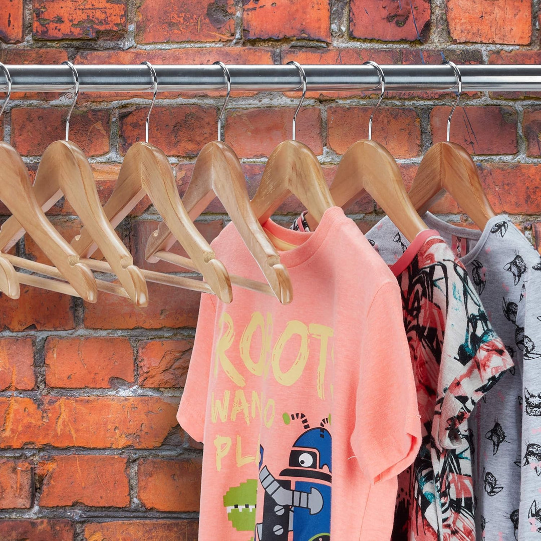 Relaxdays Kinder Kleiderbügel, 20er Set, Hosenstange, Hemd, 360 Grad drehbar, Mädchen, Jungen, Baby