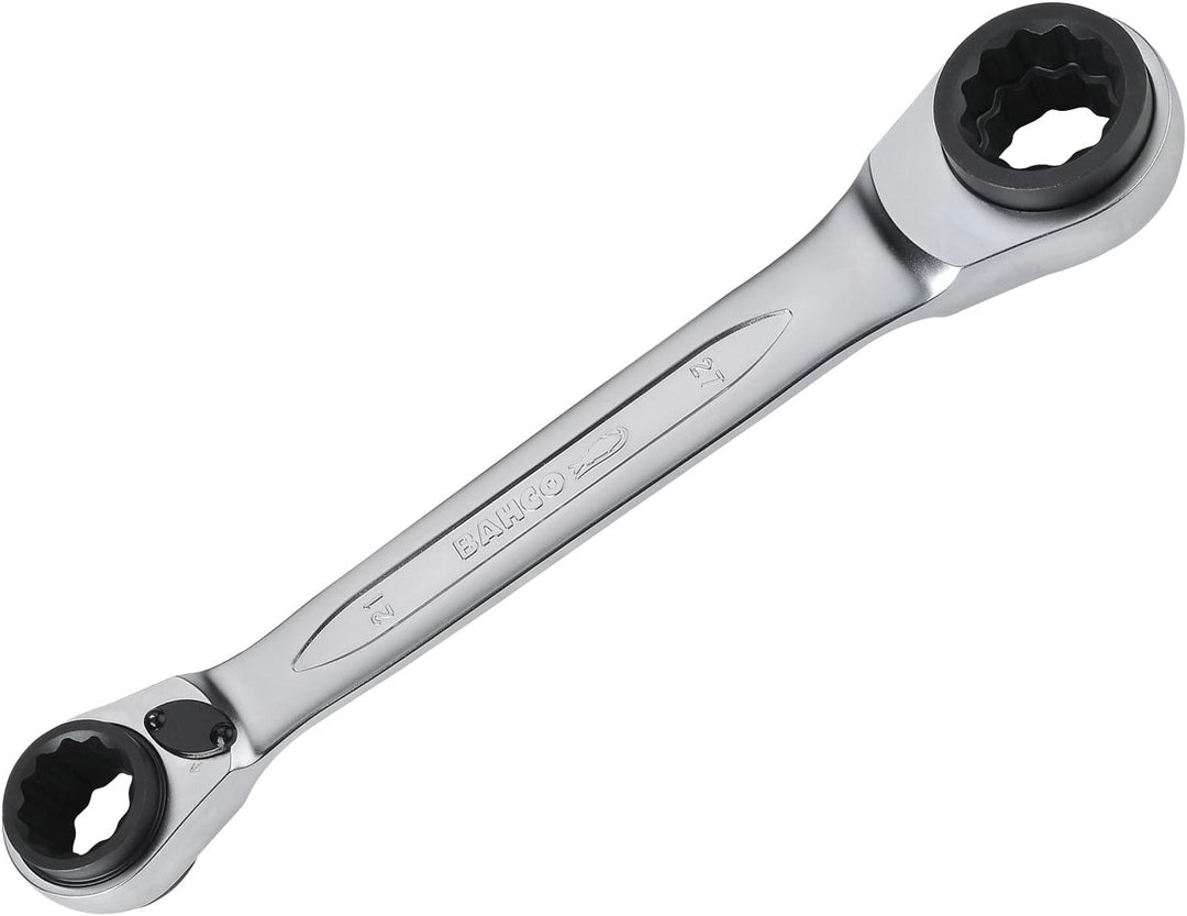 Bahco BAHS4RM2127 Umschaltbarer Ratschenschlüssel, 21 x 22 x 24 x 27 mm 21-22 24-27mm, 21-22 24-27mm