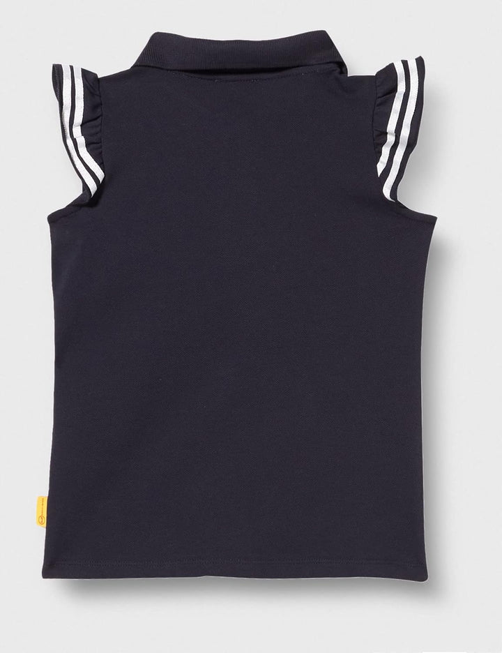 Steiff Mädchen Poloshirt Kurzarm Polohemd 80 Steiff Navy, 80 Steiff Navy