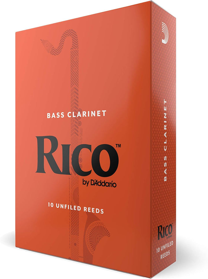RICO Blätter für Bass-Klarinette Stärke 3.5 (10 Stück) Stärke 3.5 10 Packung, Stärke 3.5 10 Packung