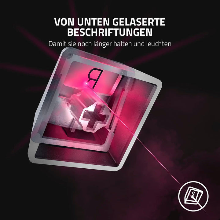 Razer Phantom Tastenkappen-Upgrade-Set - Fast unsichtbares Pudding-Design für durchscheinende Chroma