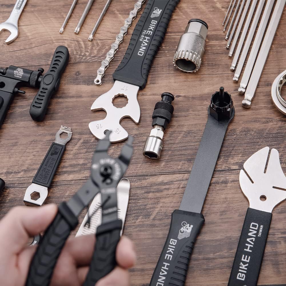 CXWXC Fahrrad Reparaturset, Tragbarer Fahrrad Werkzeugkoffer Fahrrad Werkzeug Set für Fahrrad Reifen