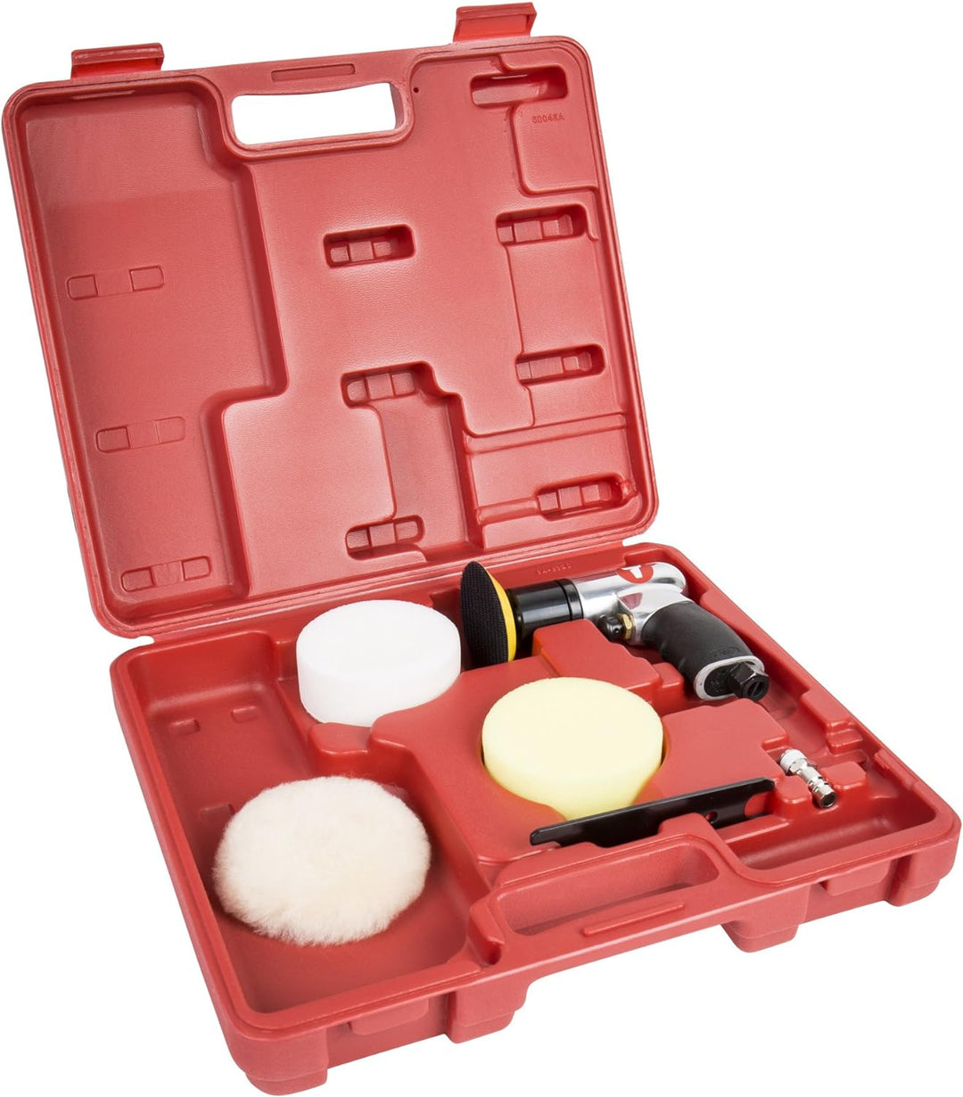 STIER Mini-Polier-Satz MP-25, Länge 130 mm, 6-teilig, verschiedene Polierscheiben, ideal für detaill