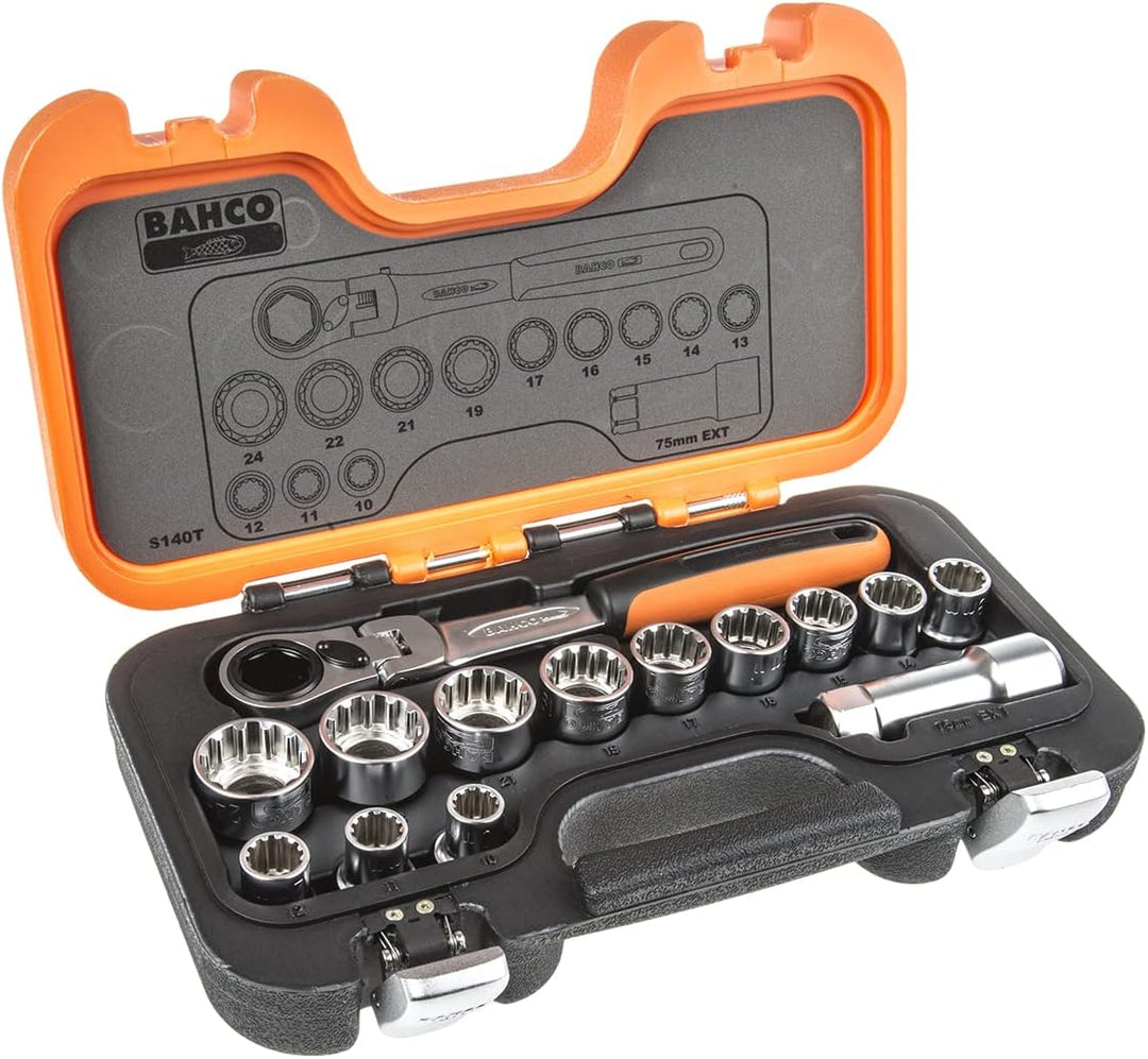 Bahco Steckschluesselsatz 14teilig S140T 1 Mehrfarbig, 1 Mehrfarbig