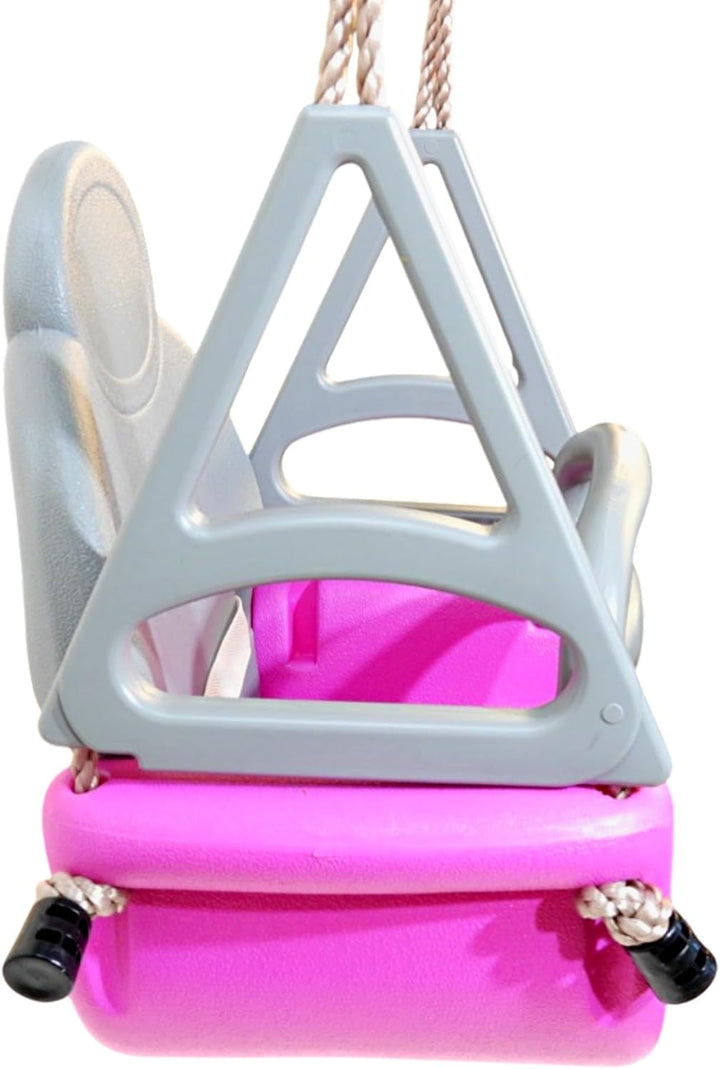 Mitwachsender Babyschaukelsitz 3in1 von 3 bis 12 Jahre I Kleinkind I mitwachsend I grau pink I Klein