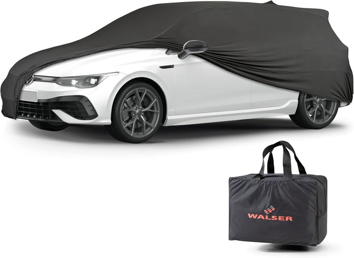 Walser Abdeckung Auto Indoor Stretch Basic, Autoabdeckung Winter, staubdichte Autogarage Abdeckung,