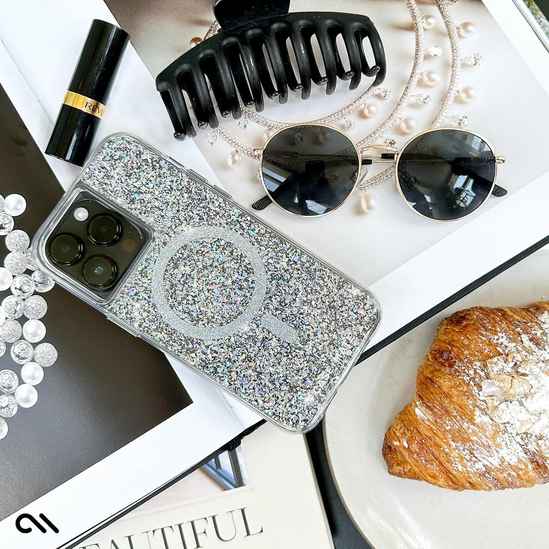 Case-Mate Twinkle Mag-Safe Case Schutzhülle kompatibel mit Apple iPhone 15 Pro Max Hülle Glitzer (3