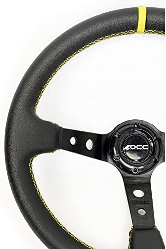 OCC MOTOR SPORT OFFSET LENKRAD AUTO TRACK MODELL LEDERSCHWARZARME - 90 MM FULL DISH WHEEL - 350 MM (