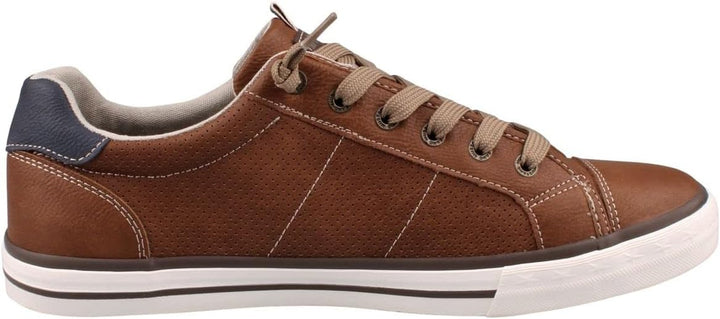 MUSTANG Herren Sneaker Schnürhalbschuh 48 EU Cognac, 48 EU Cognac