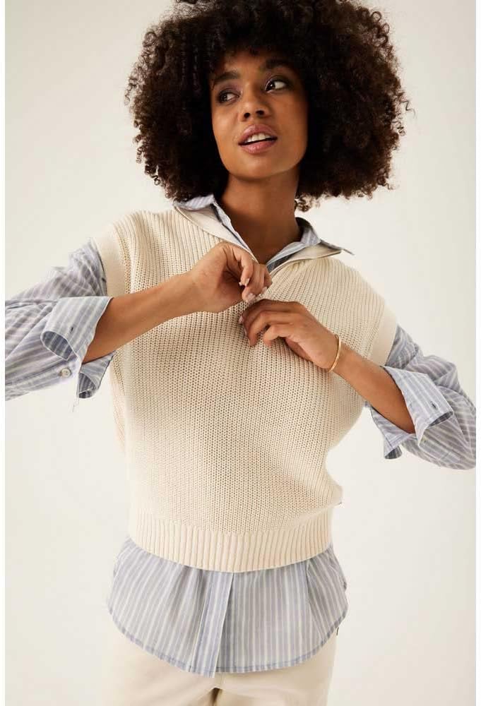 Garcia Damen Pullover XXL Whitecap, XXL Whitecap