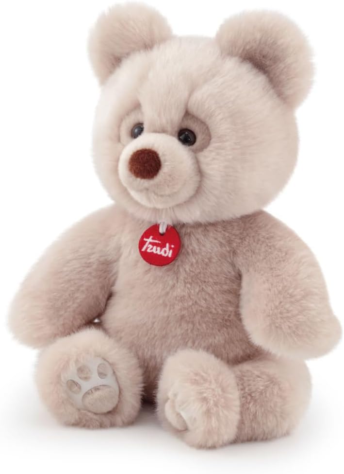 Trudi , Bear Brando: 38cm Soft beige Grey Plush Bear, Christmas, Baby Shower, Birthday or Christenin
