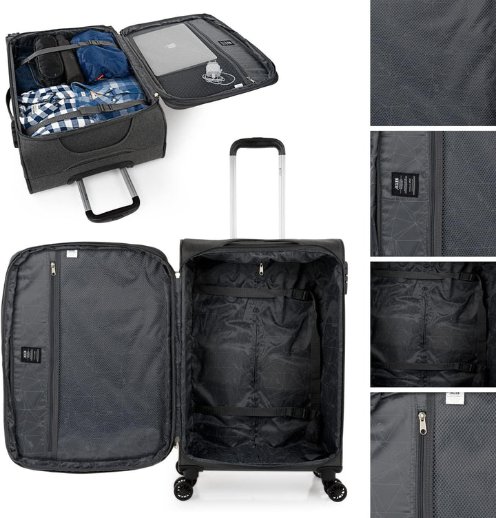 JASLEN - Koffer Klein Handgepäck - Handgepäck Koffer 4 Rollen - Koffer Handgepäck 55x40x20 Leicht un