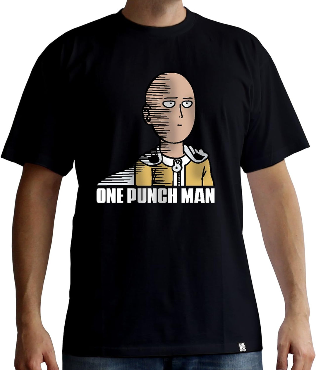One Punch Man Herren T-Shirt Saitama Fun schwarz Baumwolle - S, S