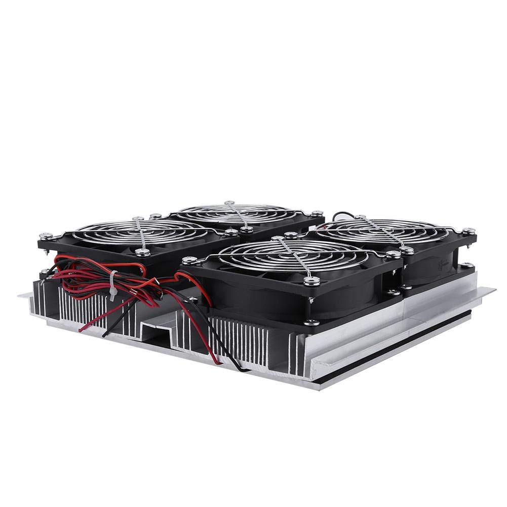 Fafeicy Halbleiterkühler, 12V 240W Halbleiter-Kühlplatten-Thermoelektrikühler mit Lüfter für Testben