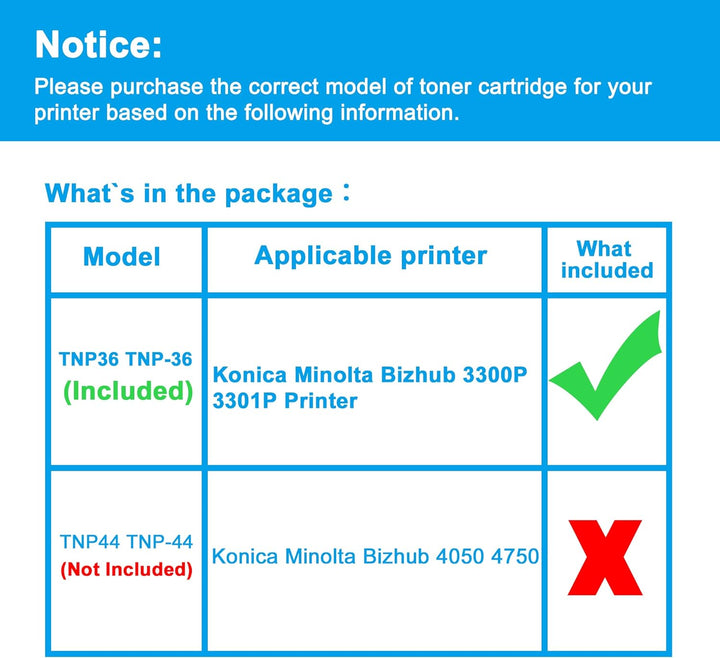 LCL Kompatibel Tonerkartusche TNP36 TNP-36 A63V00H 10000Seiten als Ersatz für Konica Minolta Bizhub