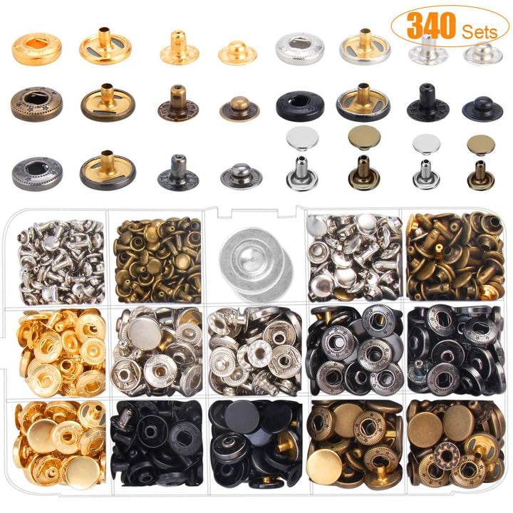 Lochzange Druckknopf Set, Lochzange für Leder, Gürtellochzange, Ledergürtel Puncher Drehlochzange mi