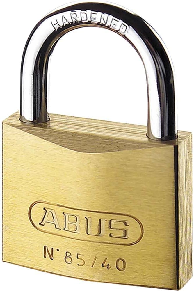 ABUS Vorhängeschloss Messing 85/60 gl.-2703 - gleichschliessend - für Kellertüren, Schuppen u. v. m.