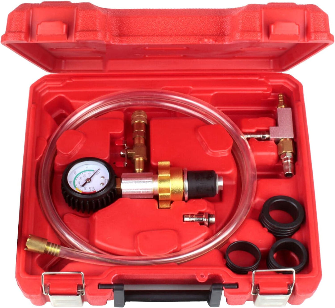 KÜHLSYSTEM VAKUUM SPÜL-/ NACHFÜLLSATZ PRÜFADAPTER TESTER KÜHLER ABDRÜCKEN