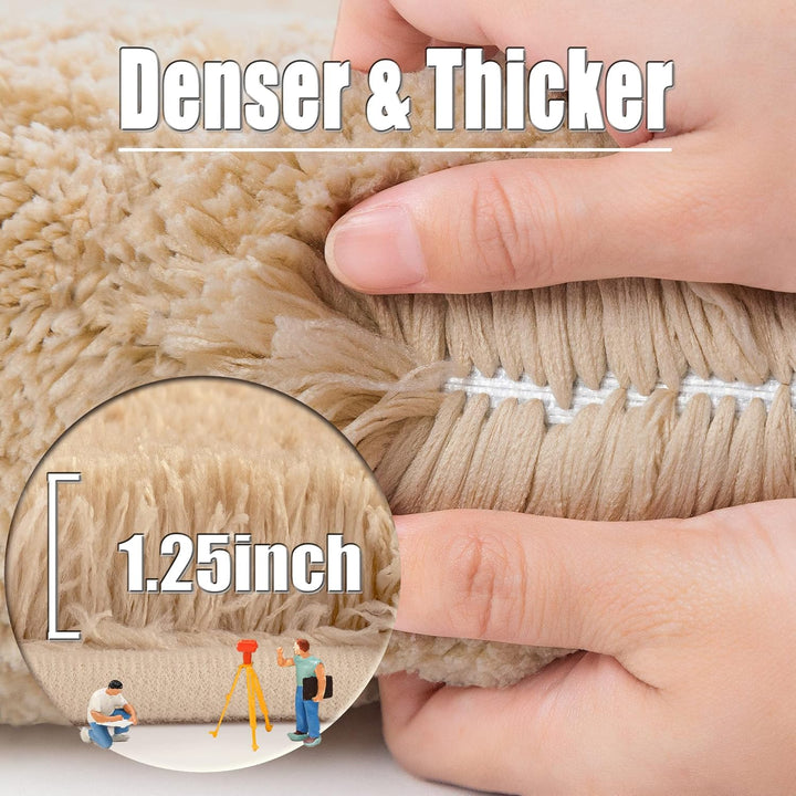 ROLIZOE WC Vorleger mit Ausschnitt Extrem Dicker WC Teppich rutschfest Klovorleger Hochsaugfähige St