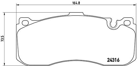 Brembo P 06 041 Bremsbelagsatz, Scheibenbremse - (4-teilig)