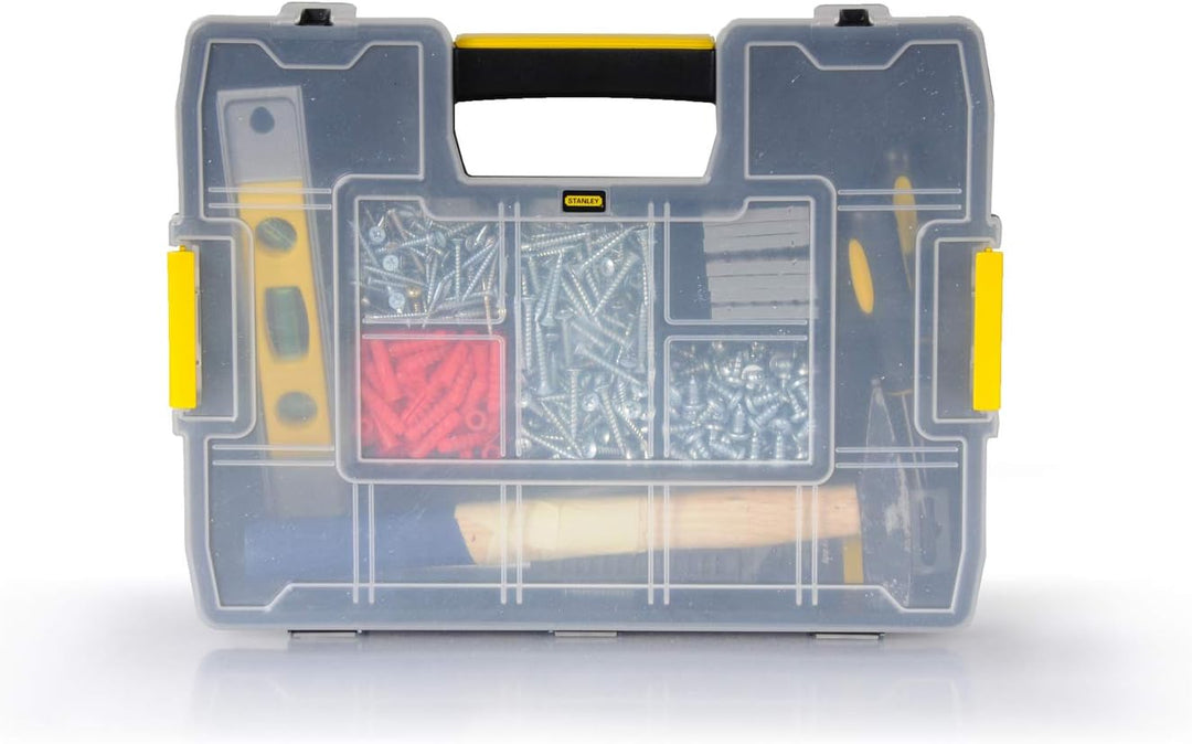 Stanley Rollende Werkstatt aus Metall-Kunststoff 1-79-206 – Werkzeugwagen leer mit 3 modularen Einhe